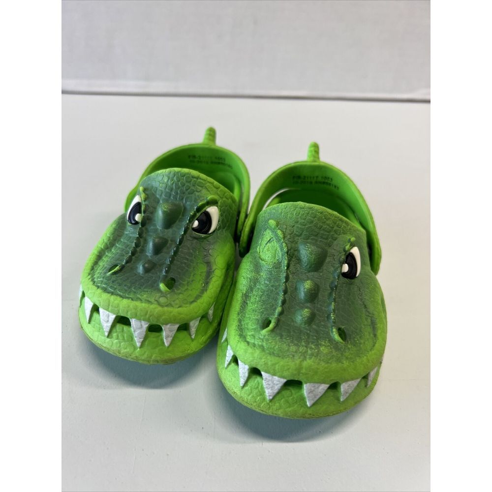 Capelli Crocodile Green Water Shoes Slip On‎ Clogs Pool Beach Size T5 Read Desc